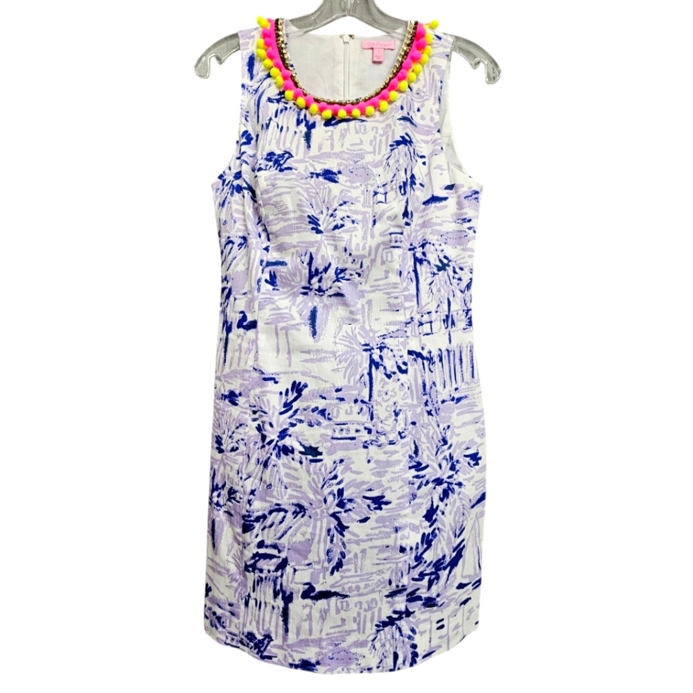 Nwot Lilly Pulitzer Mila Lilac Verban Rock The Dock Sleeveless Resort Dress - Picture 16 of 16